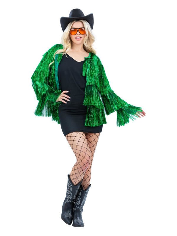 Fever Tinsel Festival Jacket, Green - Adult Weekender