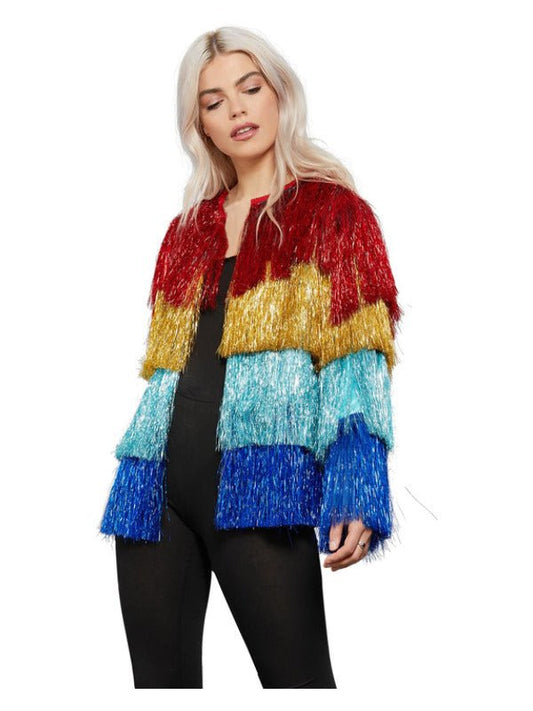 Fever Tinsel Festival Jacket, Multi - Coloured - Adult Weekender
