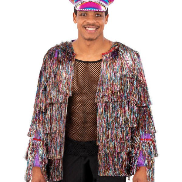 Fever Tinsel Festival Jacket, Rainbow Dreams - Adult Weekender