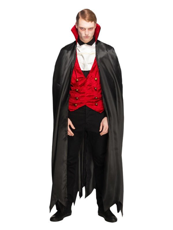 Fever Vampire Costume, Black &amp; Red - Adult Weekender