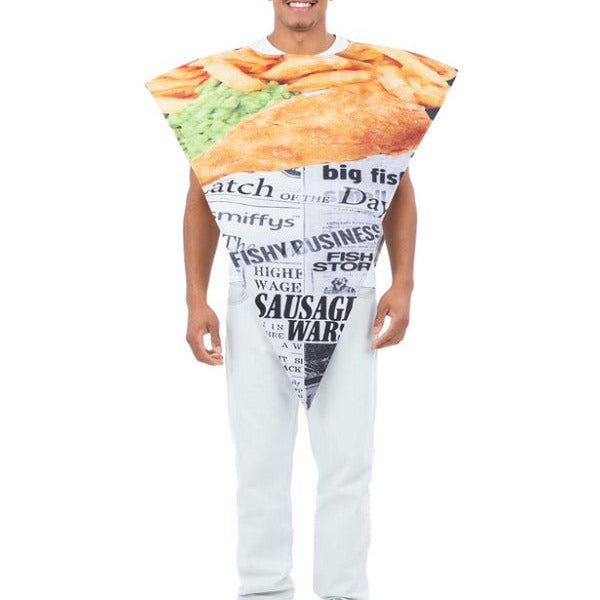 Fish & Chips Costume - Adult Weekender