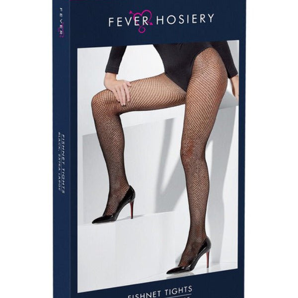 Fishnet Tights, Black, Extra Large - Adult Weekender