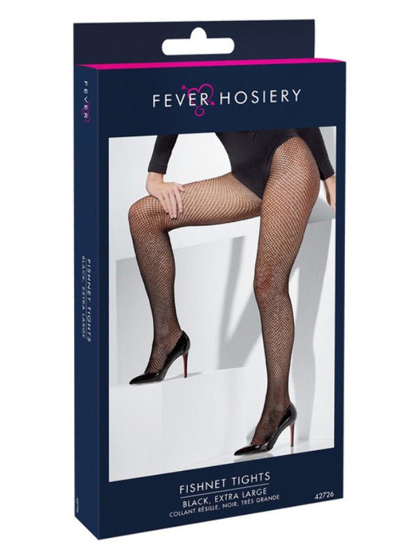 Fishnet Tights, Black, Extra Large - Adult Weekender