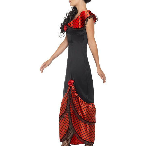 Flamenco Senorita Costume, Black - Adult Weekender