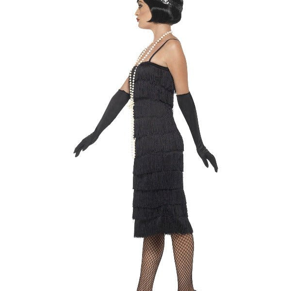 Flapper Costume, Black - Adult Weekender