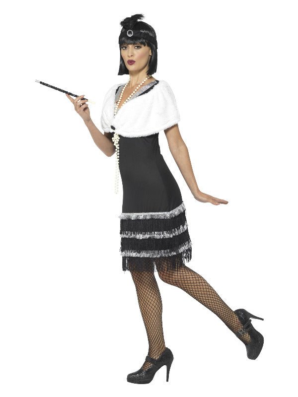 Flapper Costume, Black - Adult Weekender