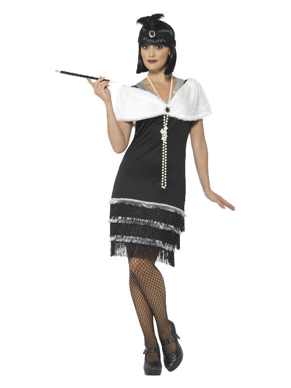 Flapper Costume, Black - Adult Weekender