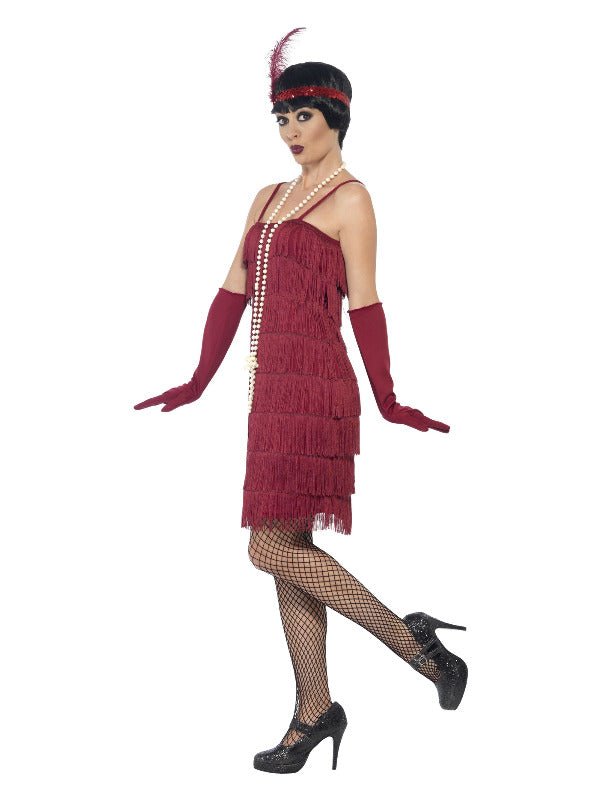 Flapper Costume, Red - Adult Weekender