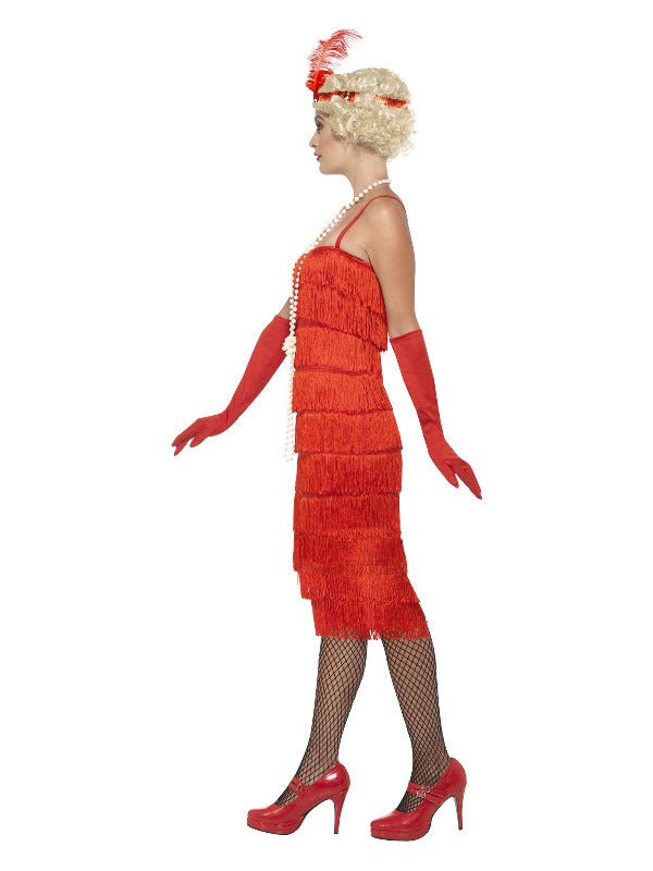 Flapper Costume, Red - Adult Weekender