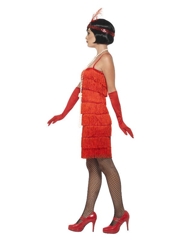 Flapper Costume, Red - Adult Weekender