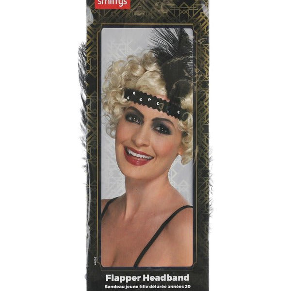 Flapper Headband, Black - Adult Weekender