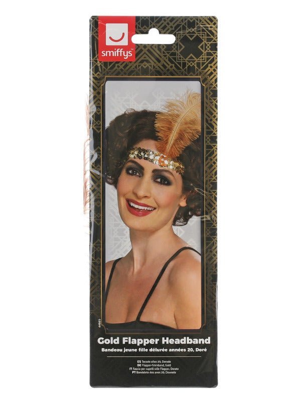 Flapper Headband, Gold - Adult Weekender