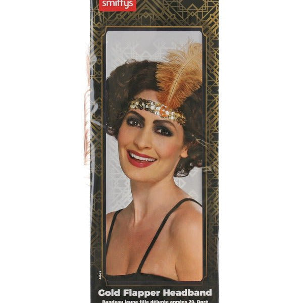Flapper Headband, Gold - Adult Weekender