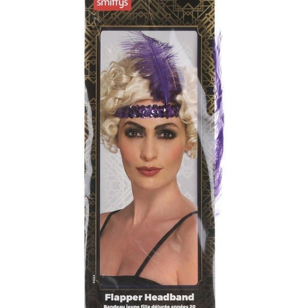 Flapper Headband, Purple - Adult Weekender