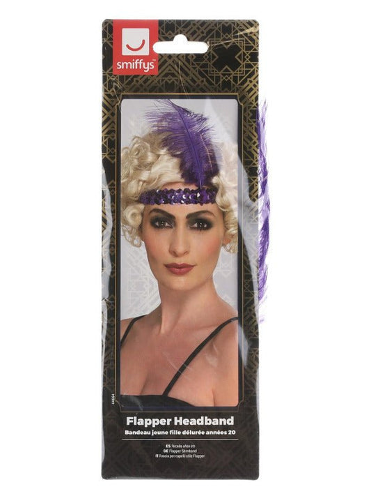 Flapper Headband, Purple - Adult Weekender