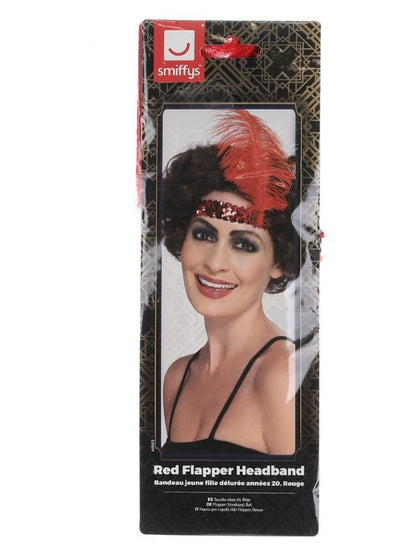 Flapper Headband, Red - Adult Weekender