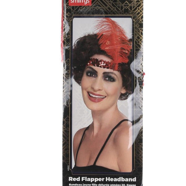 Flapper Headband, Red - Adult Weekender