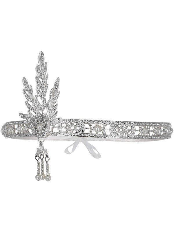 Flapper Headband, Silver - Adult Weekender