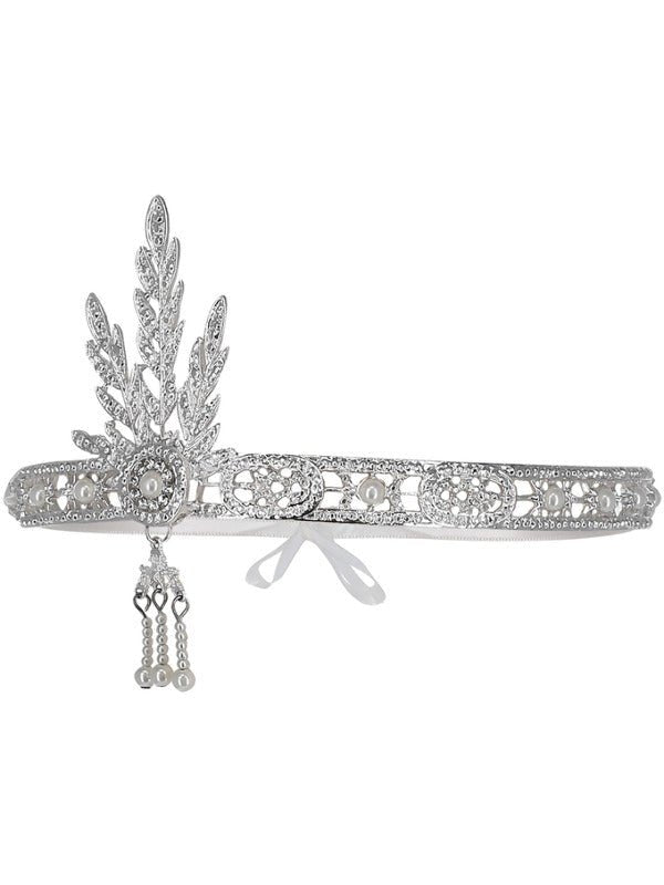 Flapper Headband, Silver - Adult Weekender