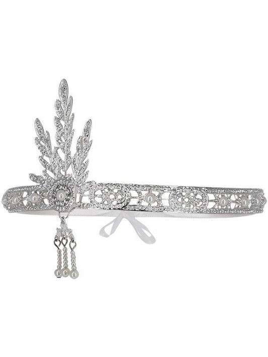 Flapper Headband, Silver - Adult Weekender