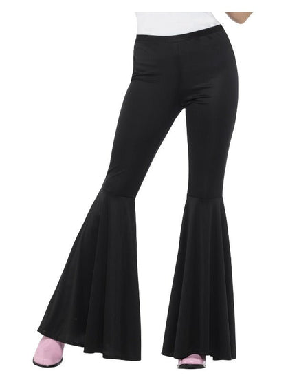 Flared Trousers, Ladies, Black - Adult Weekender