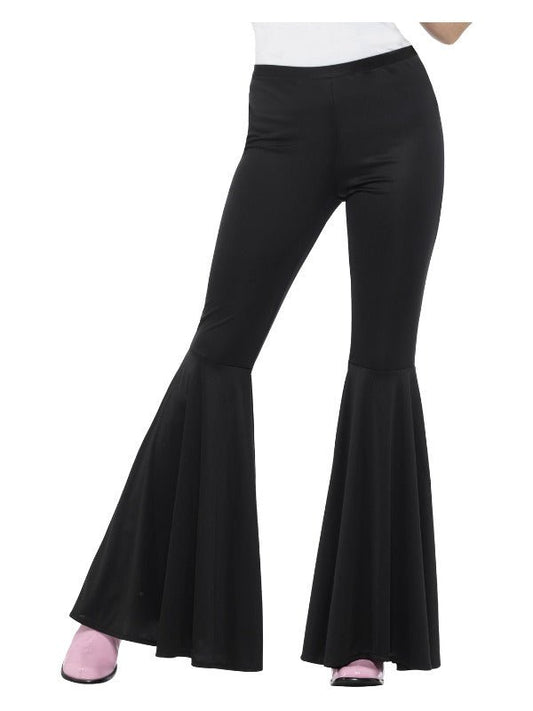 Flared Trousers, Ladies, Black - Adult Weekender