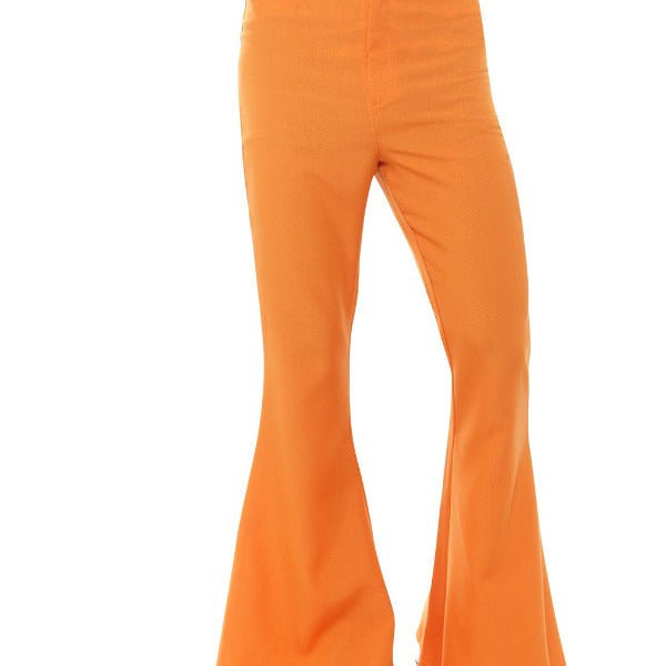 Flared Trousers, Mens, Orange - Adult Weekender