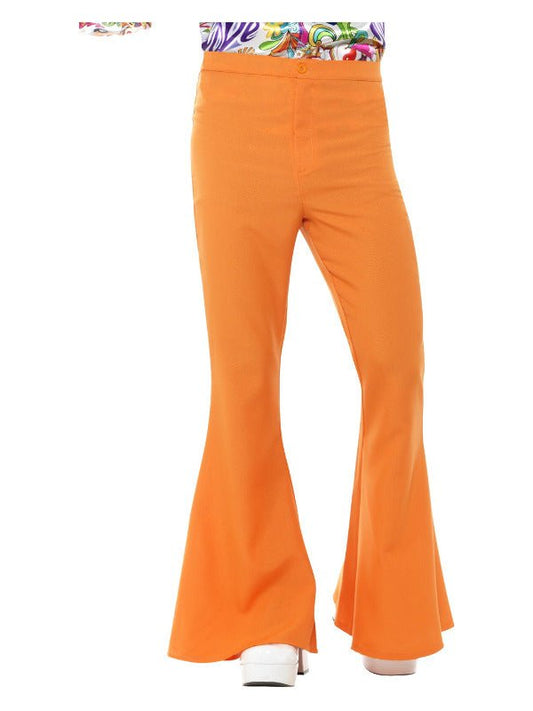 Flared Trousers, Mens, Orange - Adult Weekender