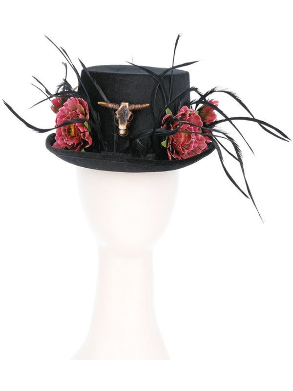 Floral Horn Top Hat - Adult Weekender