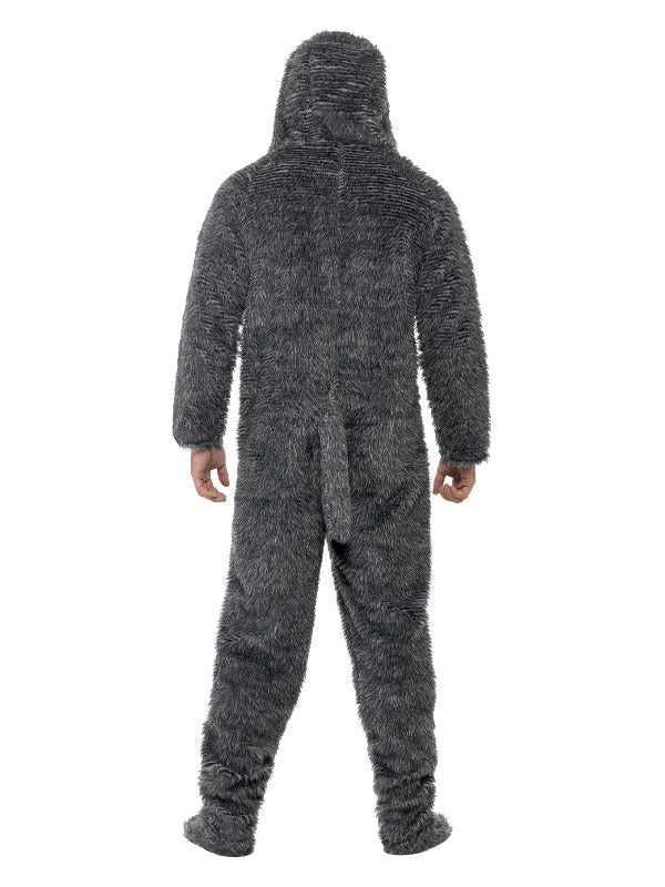 Fluffy Dog Costume, Grey - Adult Weekender