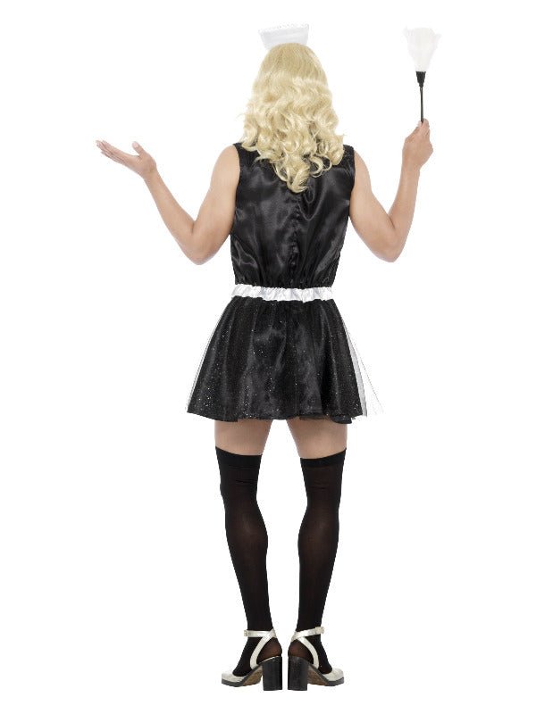 French Maid Costume, with Dress, Padded Bust,, Bla - Adult Weekender