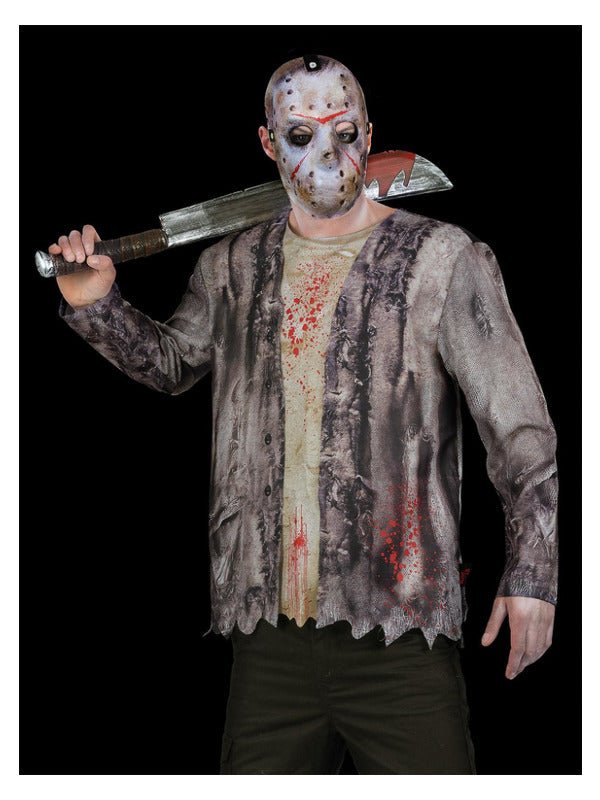 Friday The 13th, Jason Voorhees Machete &amp; Mask Kit - Adult Weekender