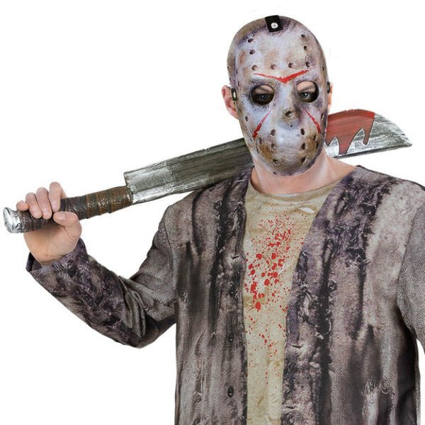 Friday The 13th, Jason Voorhees Machete & Mask Kit - Adult Weekender