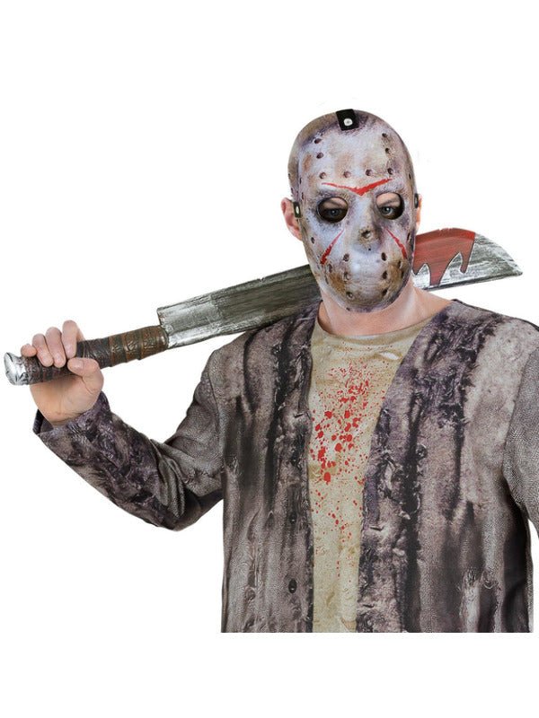 Friday The 13th, Jason Voorhees Machete &amp; Mask Kit - Adult Weekender