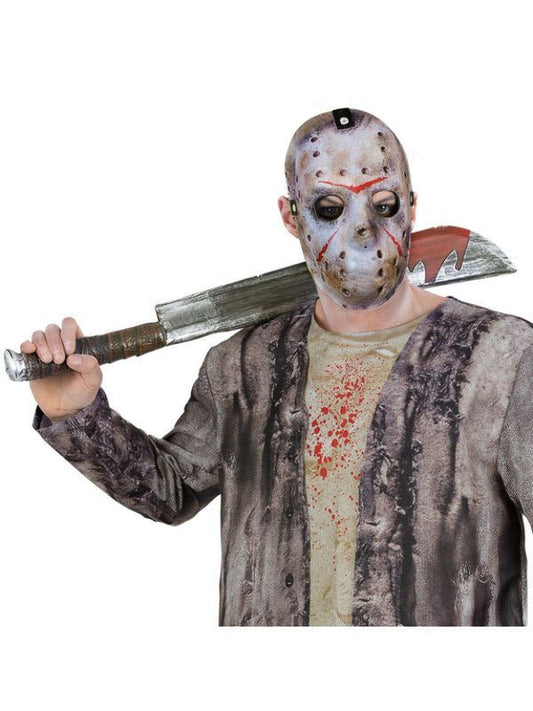 Friday The 13th, Jason Voorhees Machete & Mask Kit - Adult Weekender