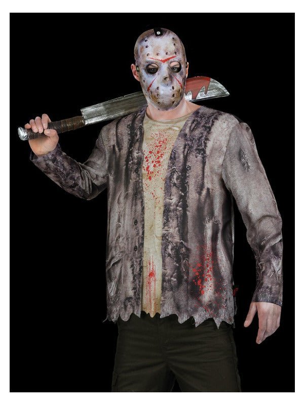 Friday The 13th, Jason Voorhees Machete & Mask Kit - Adult Weekender