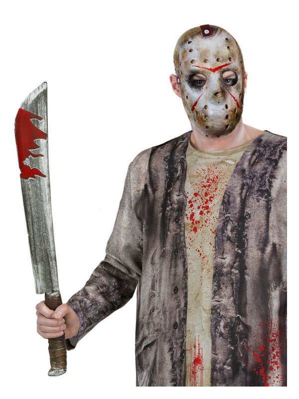 Friday The 13th, Jason Voorhees Machete & Mask Kit - Adult Weekender