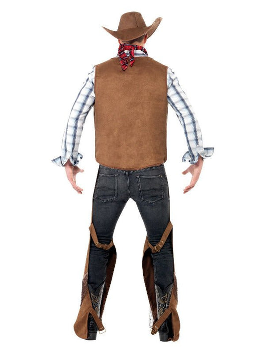 Fringe Cowboy Costume, Brown - Adult Weekender