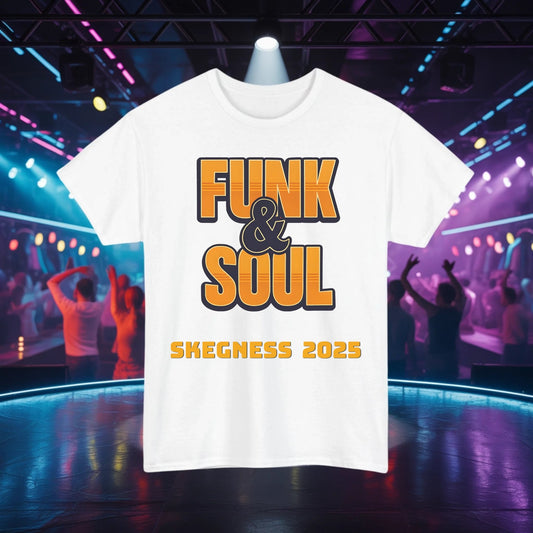 Funk and Soul - Adult Weekender Front and Back Personalised Unisex Heavy T-Shirt Soul Weekender - Adult Weekender