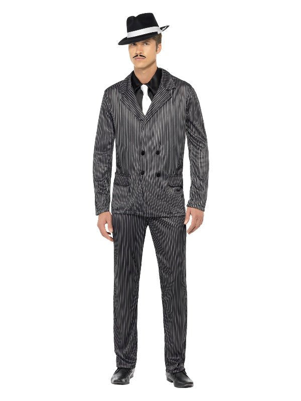 Gangster Costume, Black - Adult Weekender