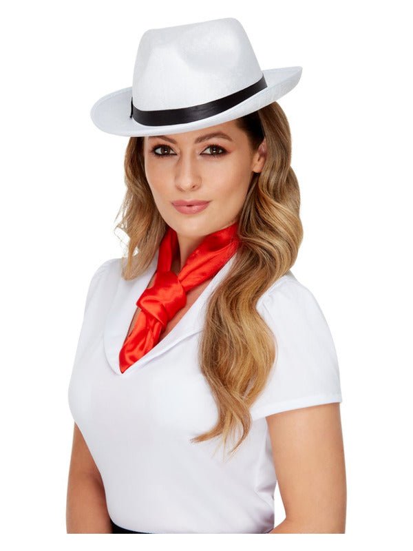 Gangster Hat, White - Adult Weekender