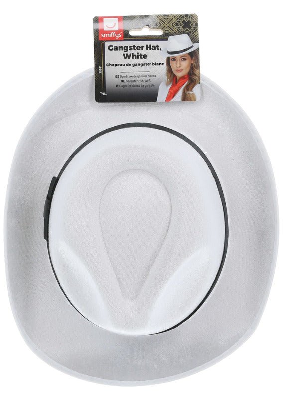 Gangster Hat, White - Adult Weekender