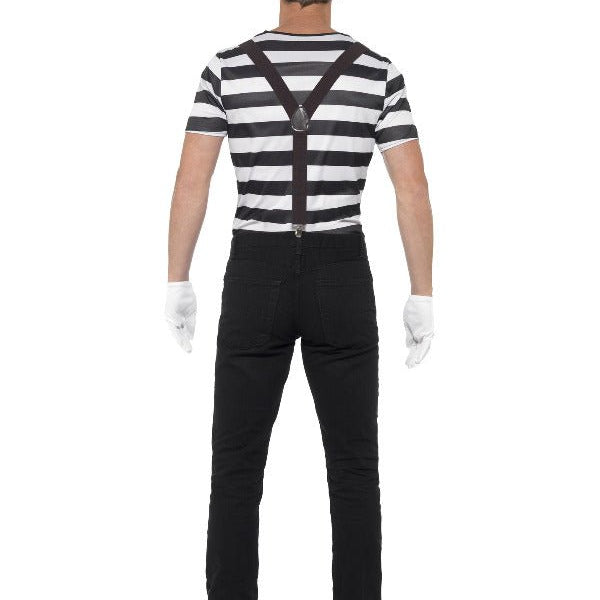 Gentleman Mime Artist Costume, Black - Adult Weekender