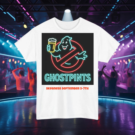 Ghost pints - Adult Weekender Front and Back Personalised Unisex Heavy T-Shirt 80s - Adult Weekender