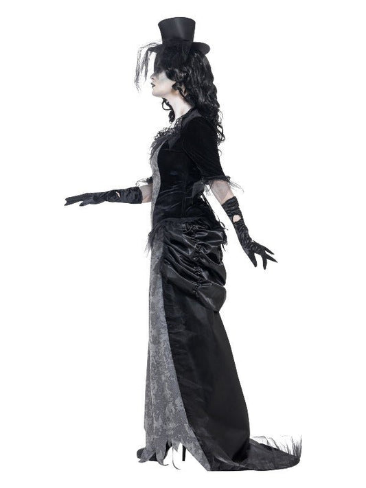 Ghost Town Black Widow Costume, Grey - Adult Weekender