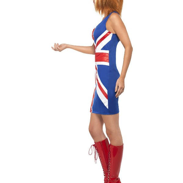 Ginger Power, 90s Icon Costume, Union Jack - Adult Weekender
