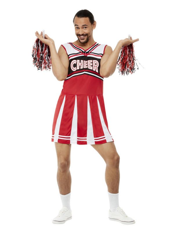 Give Me A...Cheerleader Costume, White &amp; Red - Adult Weekender