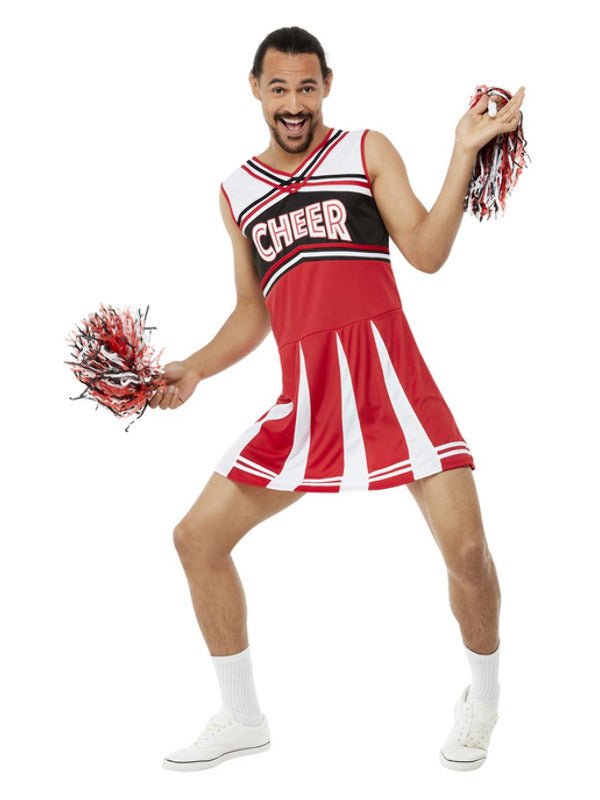 Give Me A...Cheerleader Costume, White &amp; Red - Adult Weekender