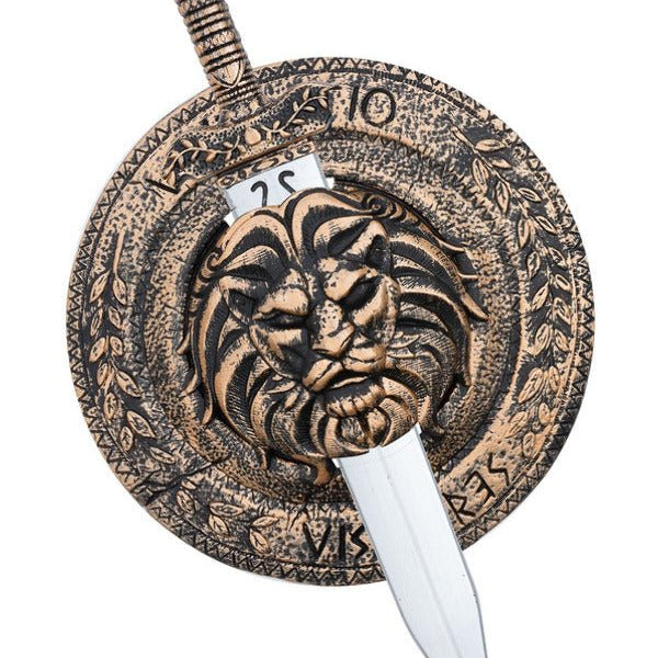 Gladiator Lion Shield 49cm & Sword 48cm - Adult Weekender
