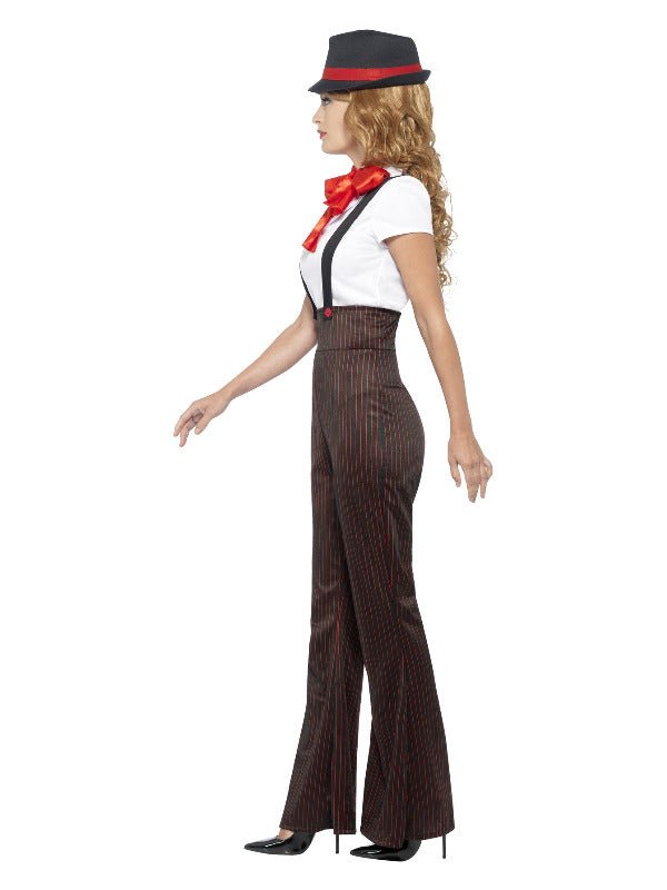 Glam Gangster Costume, Black &amp; Red - Adult Weekender